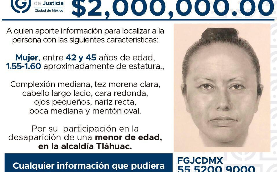 Noticias de Puerto Vallarta | NotiespacioPV | Difunden retrato hablado de mujer que se llevó a Fátima de la escuela