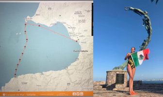 Noticias de Puerto Vallarta | NotiespacioPV | Nadó por 9 horas y cruzó toda la Bahía de Banderas