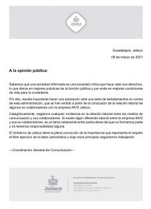 Noticias de Puerto Vallarta | NotiespacioPV | Periodistas alzan la voz: 'Nos corrieron por Enrique Alfaro'