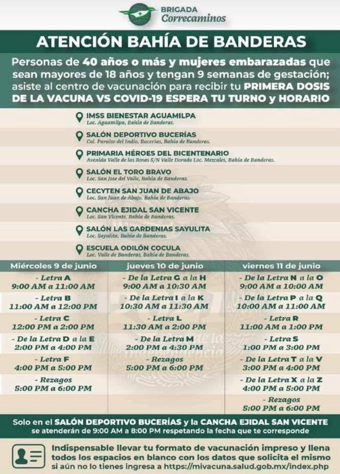 Noticias de Puerto Vallarta | NotiespacioPV | Mañana inicia vacunación a mayores de 40 en Bahía de Banderas