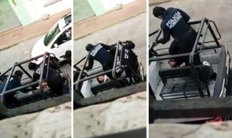 Noticias de Puerto Vallarta | NotiespacioPV | Brutal agresión policíaca contra mujer que estaba esposada en Tabasco