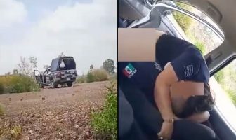 Policías de Ecatepec son grabados 'echando pasión' en una patrulla