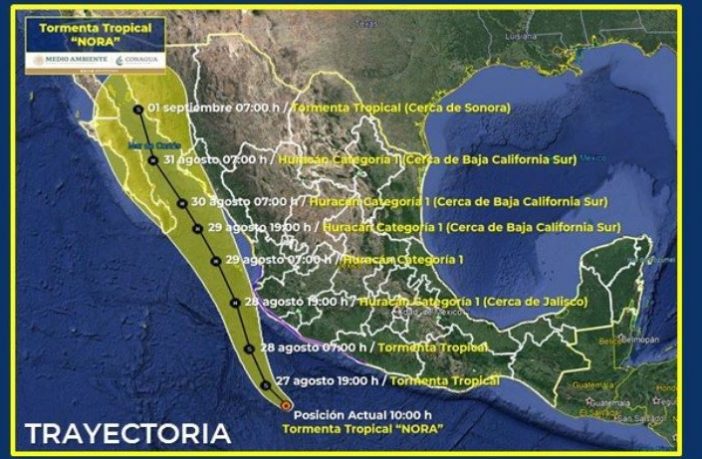 Autoridades de Vallarta y Bahía monitorean a 'Nora'