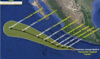 Tormenta tropical "Linda" se forma en el Pacífico mexicano