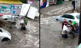 Noticias de Puerto Vallarta | NotiespacioPV | Bebé es rescatado por civiles durante las inundaciones en Ecatepec, Edomex