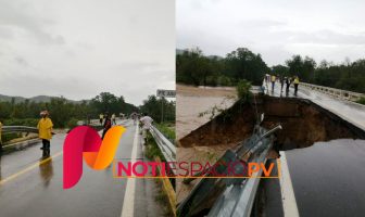 Noticias de Puerto Vallarta | NotiespacioPV | Rick provoca desbordamiento de río en Guerrero (VIDEOS)