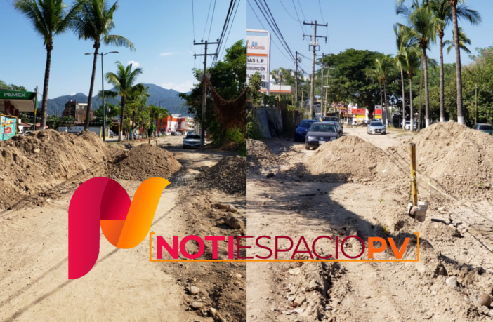 Noticias de Puerto Vallarta | NotiespacioPV | Sigue la calle Prisciliano Sánchez a medias y las afectaciones no se dejan esperar