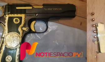 Noticias de Puerto Vallarta | NotiespacioPV | Olvidan arma bañada en oro en tienda departamental de Guadalajara
