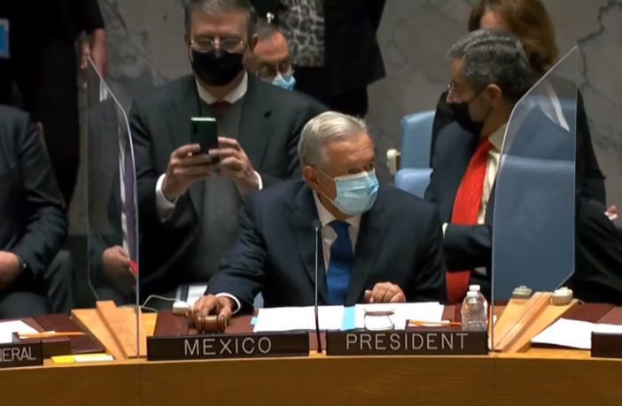 Noticias de Puerto Vallarta | NotiespacioPV | AMLO y su reproche a la ONU durante la sesión del Consejo General de Seguridad