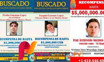 EEUU publica carteles de “Se busca” con recompensa de 5 mdd por los hijos de “El Chapo” Noticias de Puerto Vallarta | NotiespacioPV | EEUU publica carteles de "Se busca" con recompensa de 5 mdd por los hijos de "El Chapo"