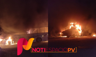 Noticias de Puerto Vallarta | NotiespacioPV | Grupo delictivo prende fuego a camión de pasajeros en Veracruz