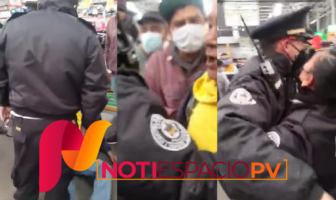 Noticias de Puerto Vallarta | NotiespacioPV | VIDEO: Guardia golpea a adulto mayor por no usar cubrebocas en CdMx