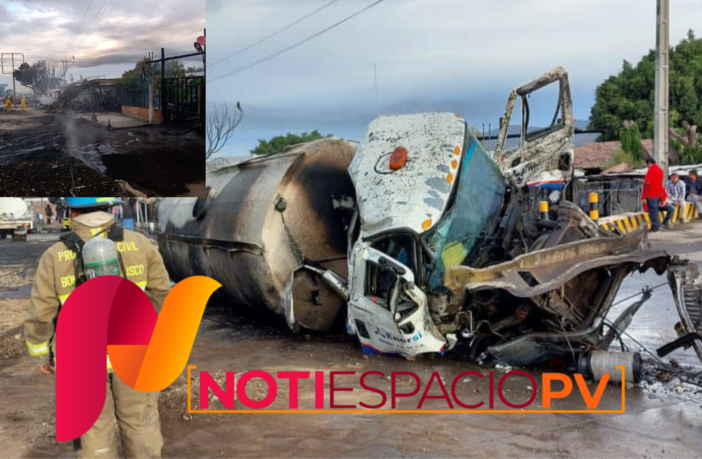Noticias de Puerto Vallarta | NotiespacioPV | Arde pipa de combustible en San Gabriel; hay cuatro heridos