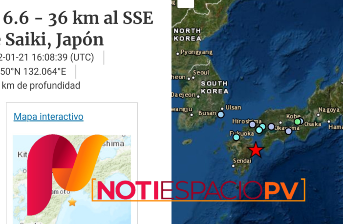 Noticias de Puerto Vallarta | NotiespacioPV | VIDEO: Terremoto magnitud 6.6 sacude Japón; saldo de al menos 10 heridos