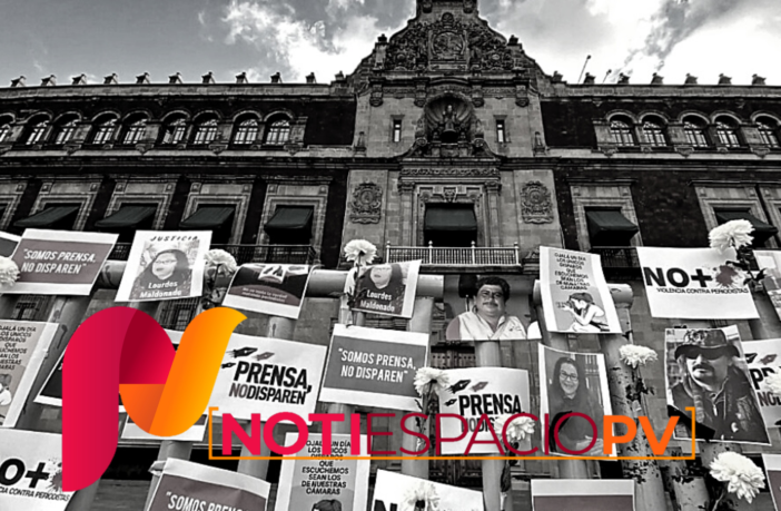 Noticias de Puerto Vallarta | NotiespacioPV | Periodistas protestan por asesinatos de sus colegas en Palacio Nacional