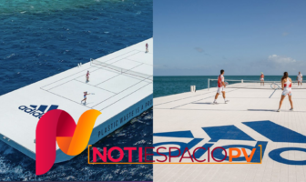 Notiespacio PV | Crean una sorprendente cancha de tenis flotante en la Gran Barrera de Coral Australiana