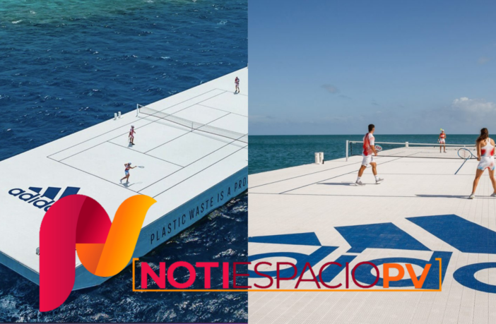 Notiespacio PV | Crean una sorprendente cancha de tenis flotante en la Gran Barrera de Coral Australiana