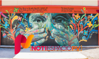 Noticias de Puerto Vallarta | NotiespacioPV | Develan el mural ‘13 Flores’ en la Escuela Secundaria 84