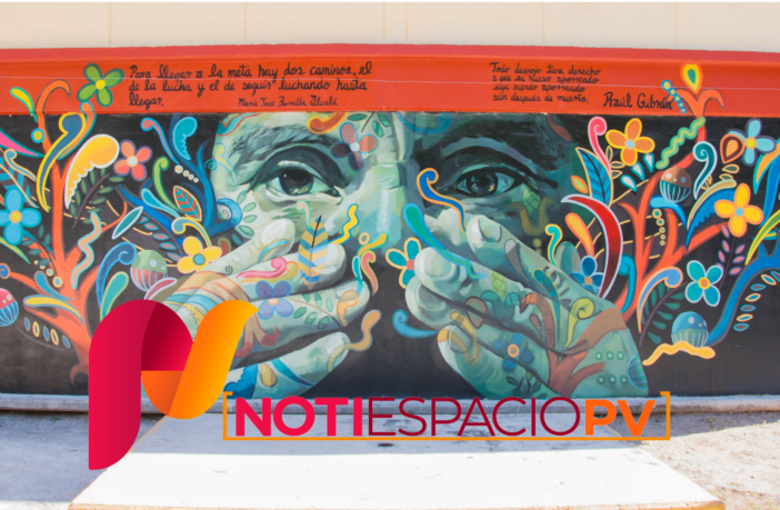 Noticias de Puerto Vallarta | NotiespacioPV | Develan el mural ‘13 Flores’ en la Escuela Secundaria 84