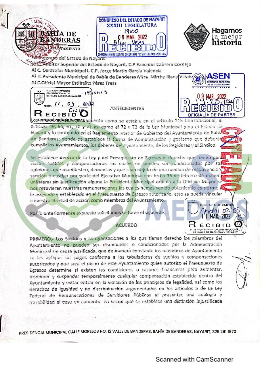 Noticias de Puerto Vallarta | NotiespacioPV | Regidores de BadeBa hacen oficial los señalamientos contra la alcaldesa