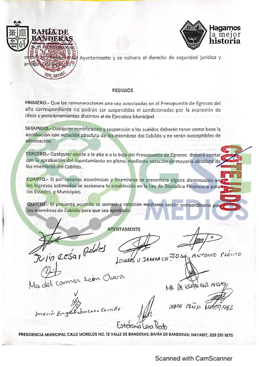 Noticias de Puerto Vallarta | NotiespacioPV | Regidores de BadeBa hacen oficial los señalamientos contra la alcaldesa