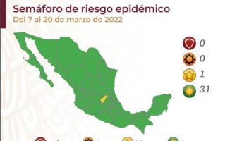 Noticias de Puerto Vallarta | NotiespacioPV | Semáforo epidemiológico: 31 entidades en verde y una en amarillo
