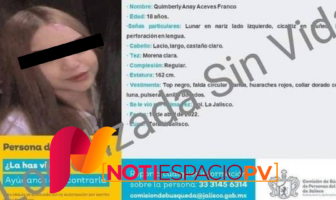 Noticias de Puerto Vallarta | NotiespacioPV | Despues de cinco días de desaparecida Quimberly fue localizada sin vida