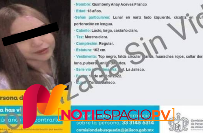 Noticias de Puerto Vallarta | NotiespacioPV | Despues de cinco días de desaparecida Quimberly fue localizada sin vida