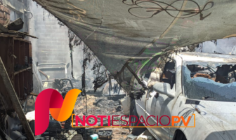 Notiespacio PV | Se incendia taller de laminado y pintura en El Pitillal