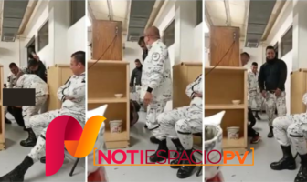 Noticias de Puerto Vallarta | NotiespacioPV | Video exhibe a elementos de la GN golpeando a compañero