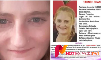 Noticias de Puerto Vallarta | NotiespacioPV | Activan protocolo ALBA en QRoo por australiana desaparecida; su hija fue hallada sola