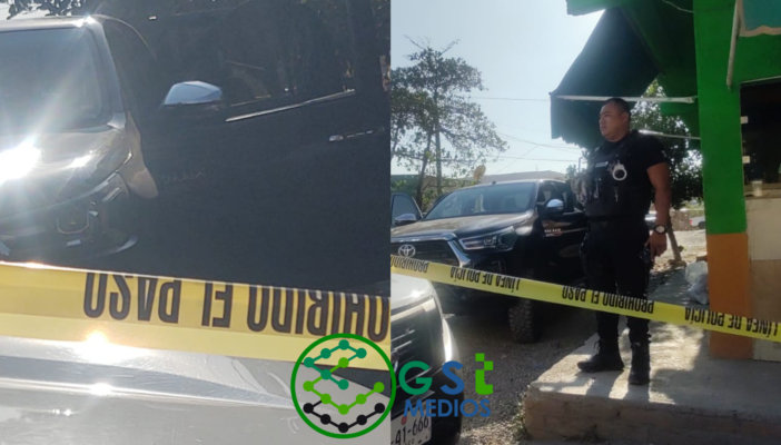 Asesinan a masculino en Lomas del Calvario; camioneta recibió cinco disparos