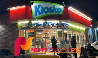Notiespacio PV | Solitario sujeto atraca tienda Kiosko en Aralias