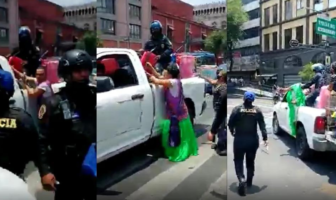 Noticias de Puerto Vallarta | NotiespacioPV | VIDEO: "Lady tacos de canasta" enfrenta a policías