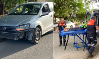 Notiespacio PV | Motociclista sufre percance vial en Villa Las Flores