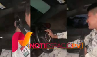 Noticias de Puerto Vallarta | NotiespacioPV | VIDEO: Presunto elementos de la Guardia Nacional detona arma al aire desde camioneta