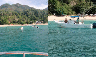 Notiespacio PV | Embarcación turística se hunde frente a Playa Palmares