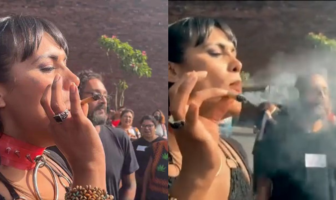 Noticias de Puerto Vallarta | NotiespacioPV | VIDEO: Diputada consume marihuana afuera de la Cámara de Diputados