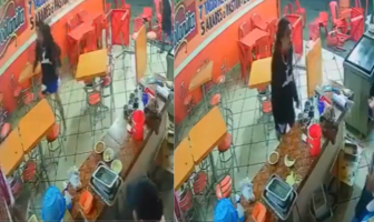Noticias de Puerto Vallarta | NotiespacioPV | VIDEO: Joven enfurece y destroza taquería en Morelos