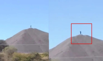 Noticias de Puerto Vallarta | NotiespacioPV | Viral: Trailero capta extraña figura en cerro de Jalisco