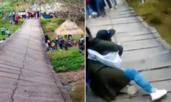 Noticias de Puerto Vallarta | NotiespacioPV | VIDEO: Cae puente colgante en Chiapas; se reportan lesionados