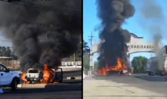 Noticias de Puerto Vallarta | NotiespacioPV | VIDEOS: Se reportan 19 bloqueos en Sinaloa tras captura de "El Ratón"