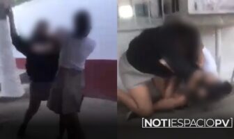 Notiespacio PV | Pelea entre jovencitas al interior de la Técnica 81 preocupa a padres de familia