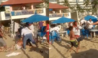 Noticias de Puerto Vallarta | NotiespacioPV | VIDEO: Turistas y vendedores protagonizan riña en playa de Acapulco