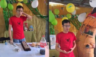 Realiza fiesta por el cumpleaños de su hijo y su mamá no lo lleva
