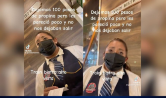 Mesera encara y detiene a clientes por dejar 100 pesos de propina