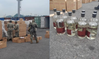 México incauta 9.5 toneladas de metanfetamina líquida oculta en botellas de mezcal