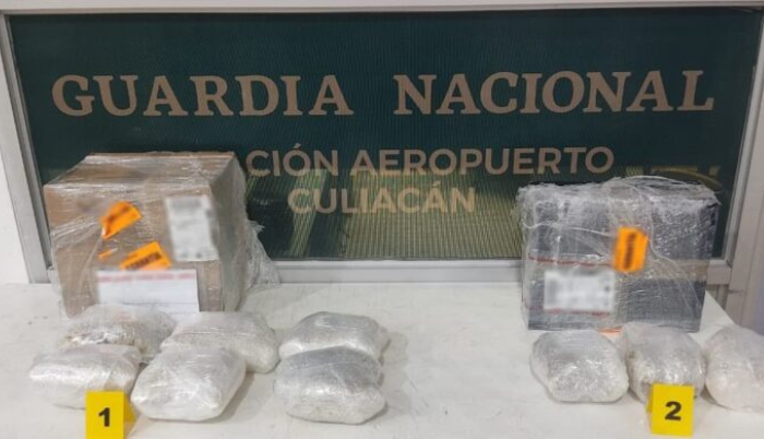 Importante Aseguramiento de Metanfetamina en las Inmediaciones del Aeropuerto de Culiacán