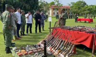 La 41 Zona Militar lleva a cabo ceremonia de destrucción de armas