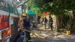 Incendio en vivienda de Los Portales moviliza a cuerpos de emergencia
